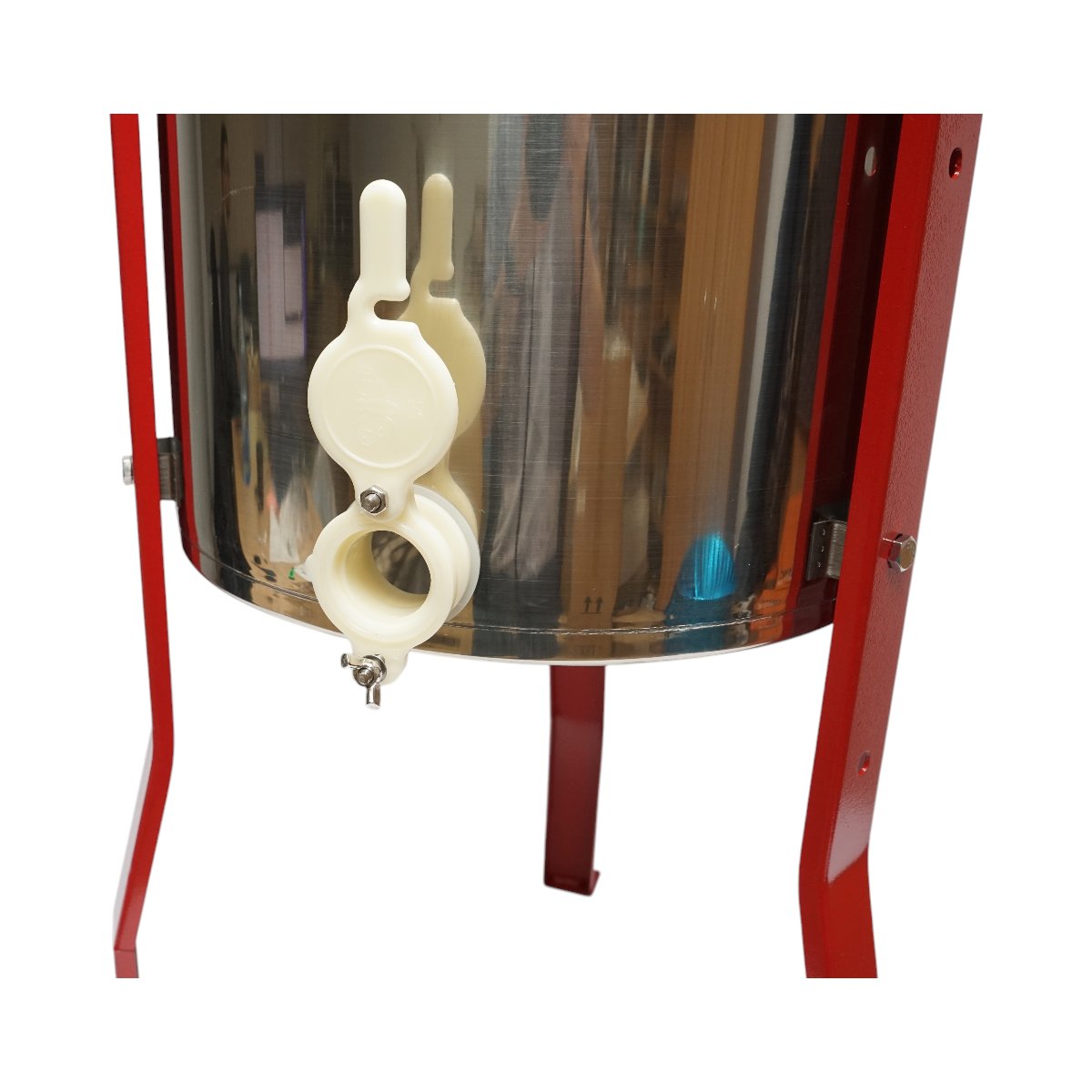 Centrifuga manuala apicola, extractor miere din inox cu 3 rame